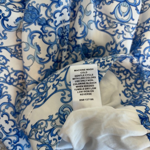 Joie Mosaic Print Crop Top and Midi Skirt Set, NWT Women's XL, Santorini Blue - Picture 10 of 16